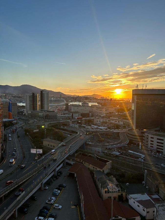 Ferienwohnung La Finestra Sul Porto Genua Exterior foto